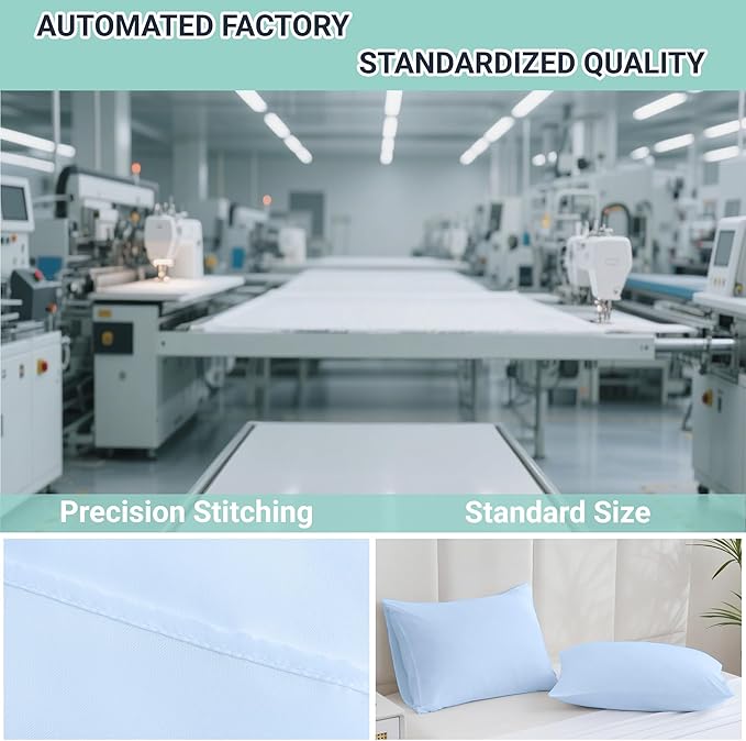 ZPECC Pillow Cases Standard Size Set of 4, 20x26 Envelope Closure Pillowcases - Image 4