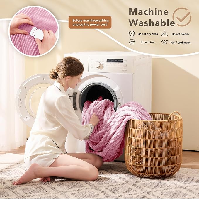 Homemate Electric Heated Blanket Twin Size - Image 7