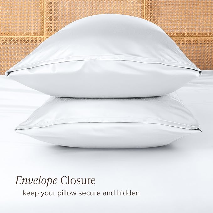 Bare Home 100% Rayon Made from Bamboo Luxury Standard Size Set of 2 Cooling - Image 3