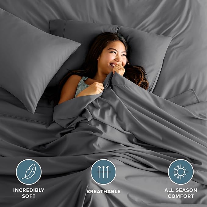 Bare Home Full Flat Sheet - Image 3