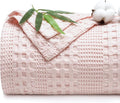 PHF Cooling Waffle Blanket Queen Size, Lightweight 60% Rayon from Bamboo & 40% by PHF