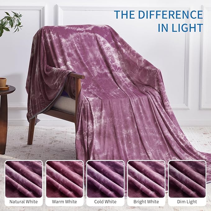 Guohaoi Cooling Blanket for Hot Sleepers and Night Sweats, Decortive Tie Dye - Image 6
