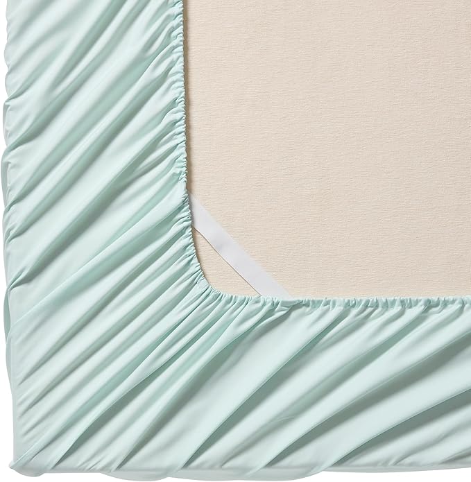 Twin Fitted Sheet Only with Full Elastic & Built in Corner Sheet Straps to - Image 2