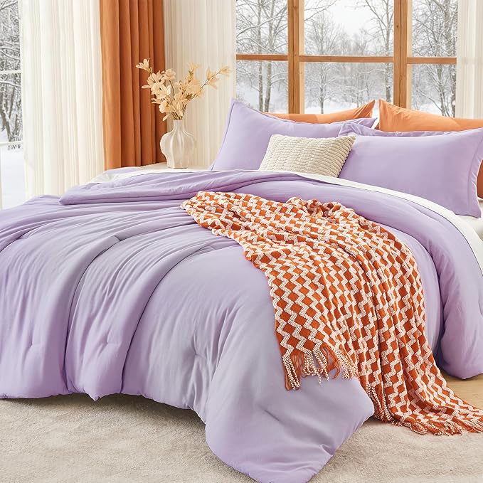 MUXHOMO King Size Comforter Set, All Season Ultra Soft Down Alternative Bedding by MUXHOMO