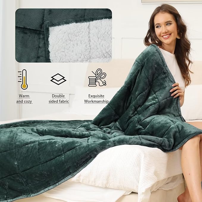 Alomidds Weighted Blanket for Adults, Twin Size 12 lbs Weighted Blankets - Image 5
