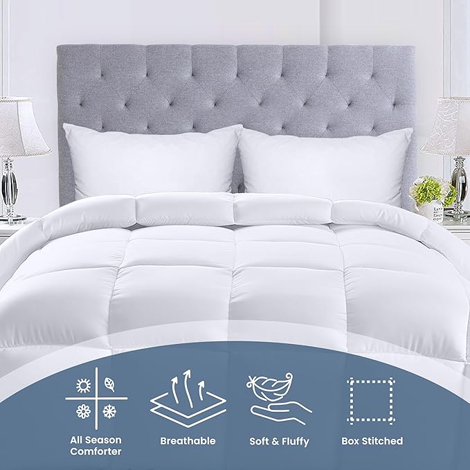 Utopia Bedding Comforters Twin Size, All Season Duvet Insert, Down Alternative - Image 4