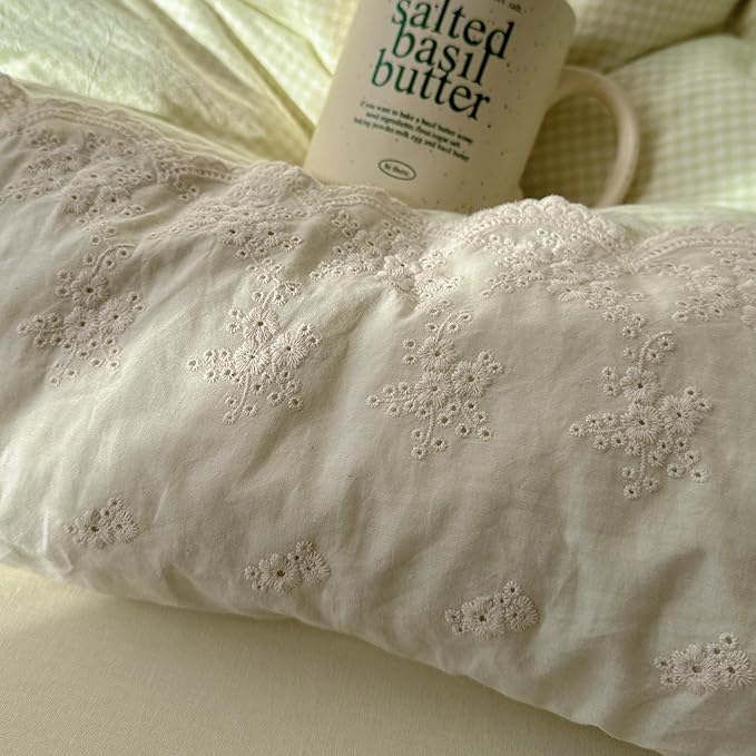 mixinni Green Gingham Duvet Cover King Size - Image 8