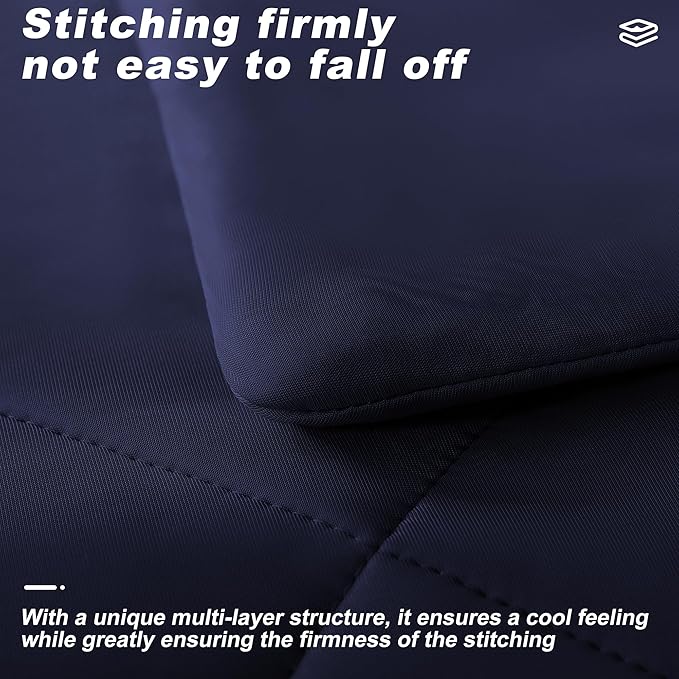 Cooling Comforter Twin Size, Double-Sided Cold Tech Fabric Quilted Bed - Image 4