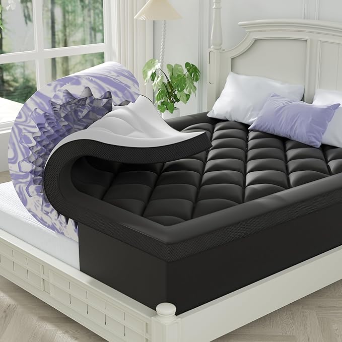 ChiXpace Dual Layer 4 Inch Memory Foam Mattress Topper Full by ChiXpace