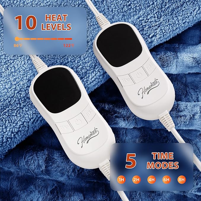 Homemate Electric Heated Blanket Queen Size - Image 3
