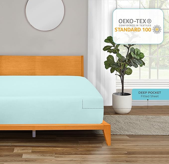 Royale Linens Fitted Sheet Twin - Image 7
