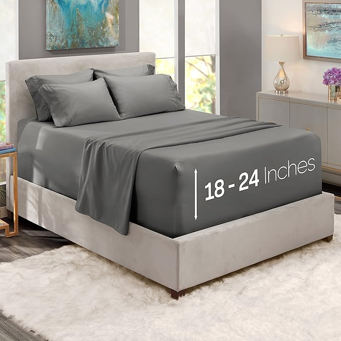 Hearth & Harbor Extra Deep Pocket Queen Sheets Sets - Image 2