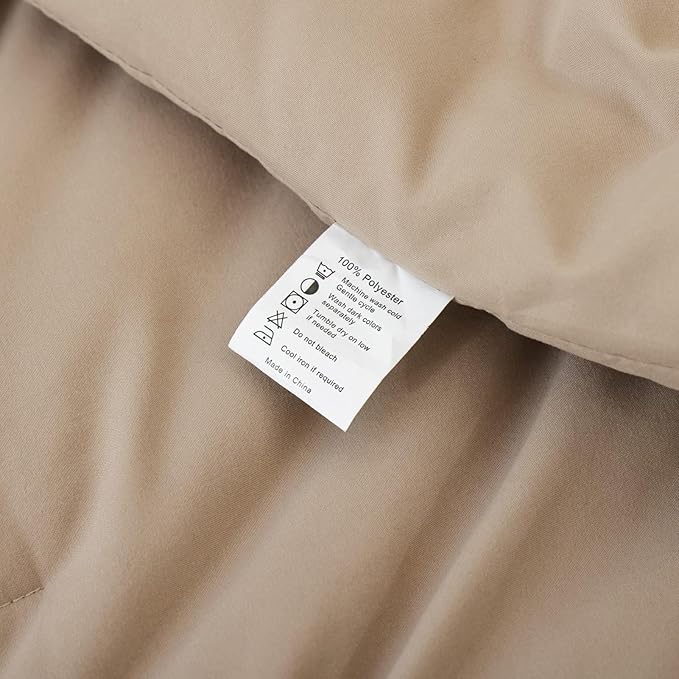 ROSGONIA Oversized Queen Comforter Taupe Brown - Image 9