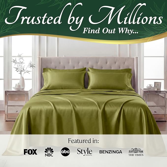 DECOLURE 100% Viscose Derived from Bamboo Sheets California King Size - Image 5