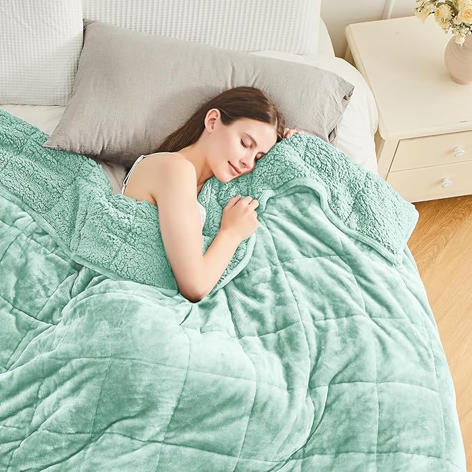 Cottonblue Weighted Blanket for Adults 15 lbs Queen Size 60x80 inches, Cozy by Cottonblue