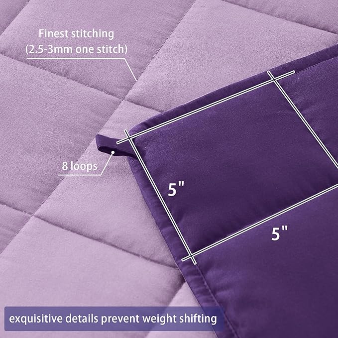King Size Weighted Blanket for Adults Cooling Heavy Blanket for Sleeping - Image 5