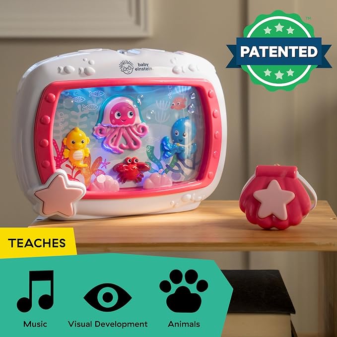 Baby Einstein Sea Dreams Soother Musical Crib Toy and Sound Machine, Newborn - Image 5