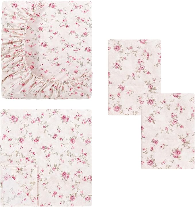 Modern Threads Printed 4-Piece Extra Soft Bedding Sheets & Pillowcase Set - Image 8