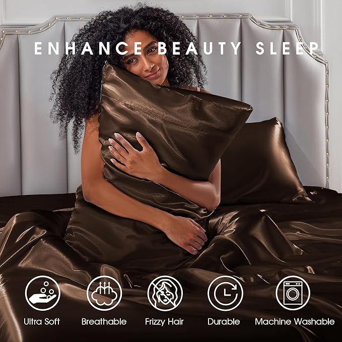 FreshCulture Satin Sheets King Size - Image 7