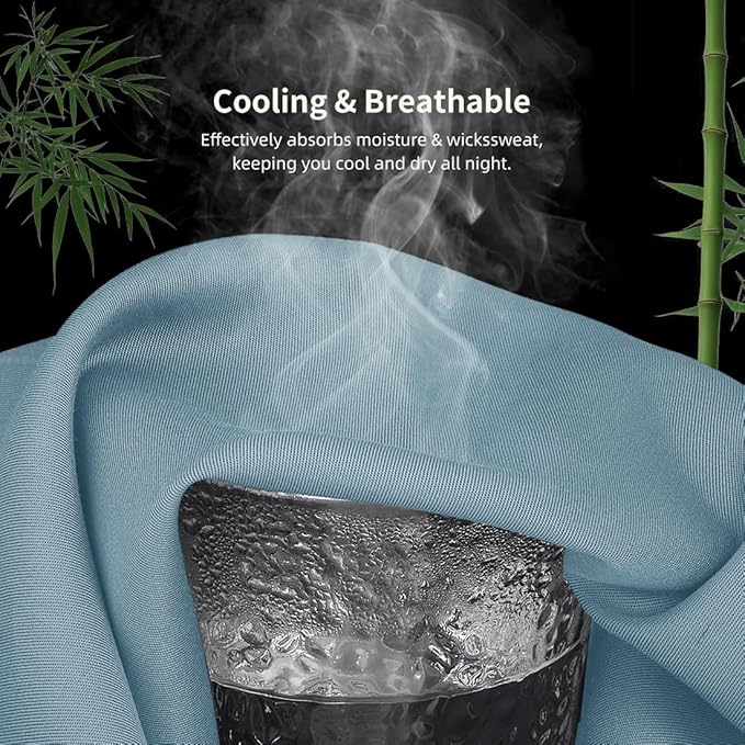 Queen Pillowcases, Cooling Viscose from Bamboo Pillow Covers - Image 4