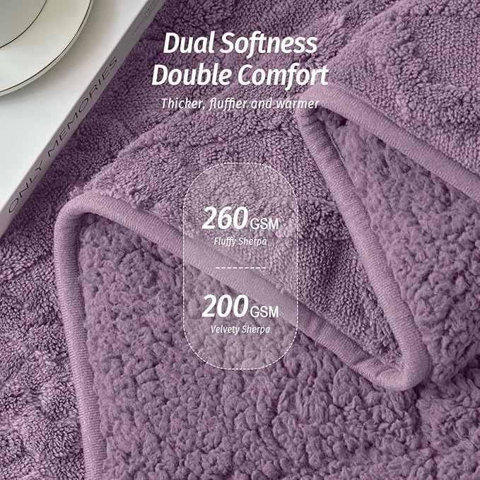 Wemore Weighted Blanket for Adults Twin Size 20 lbs, Dual Sided Soft Fuzzy - Image 2