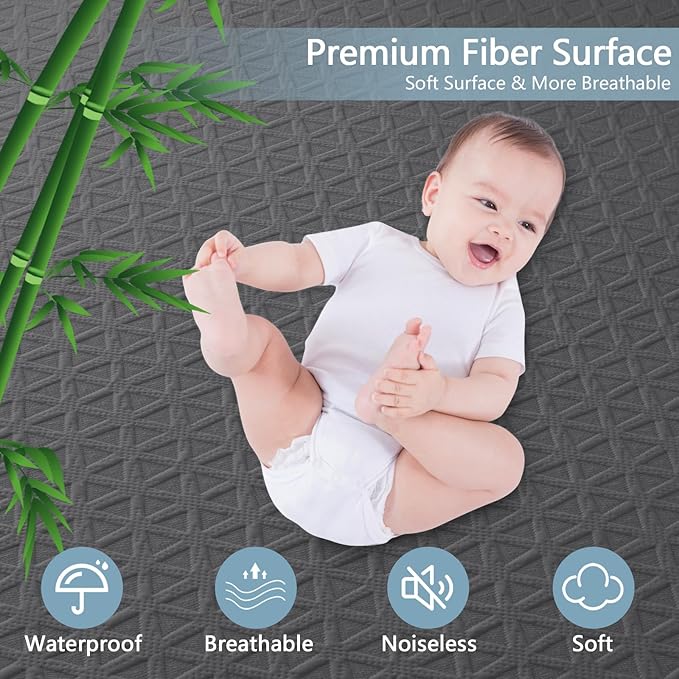 Premium Waterproof Mattress Protector King Size, Breathable Bed Cover 3D Air - Image 2