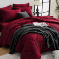 HEVUMYI Red King Comforter Set by HEVUMYI