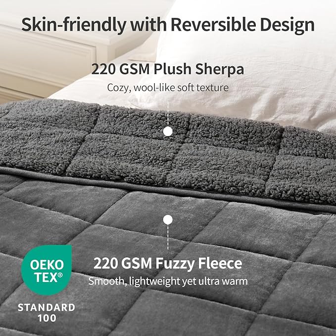 Uttermara Weighted Blankets for Adults King Size, 25lbs 90x90 inches Blanket - Image 2