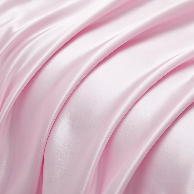 Satin Pillowcases with Zipper （20x36）, King Size Pillowcases Set of 2 - Image 3