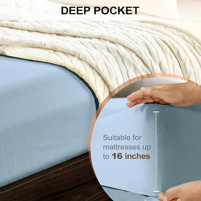 FreshCulture California King Fitted Sheet Only - Image 4