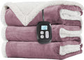 LaffyLo Electric Heated Blanket Twin Size 62 x 84, Fast Heating Blanket by LAFFYLO
