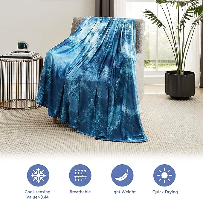Topcee Cooling Blanket for Hot Sleepers and Night Sweats, 100% Oeko-Tex - Image 6