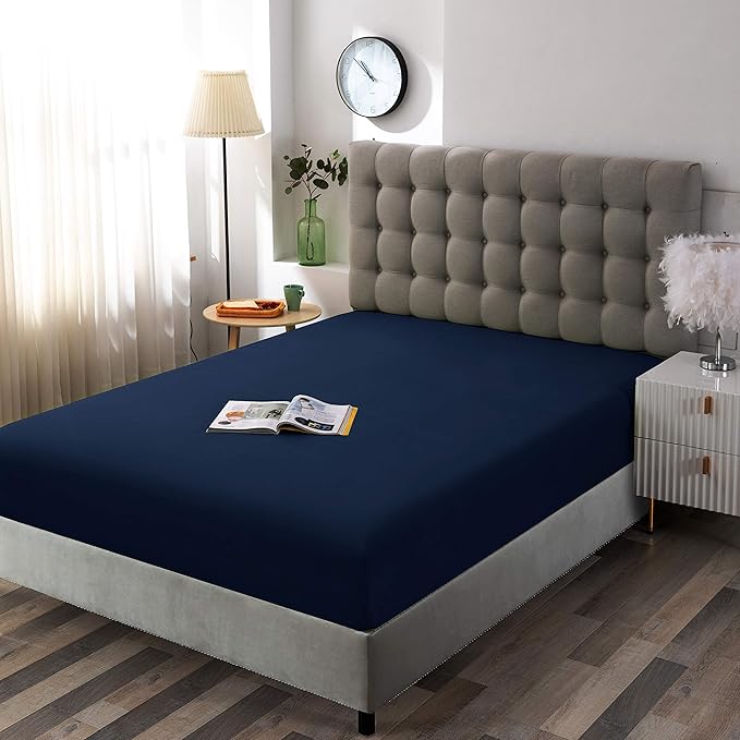 Sfoothome Fitted Sheet Queen Size, Brushed Microfiber, Extra Soft and - Image 2