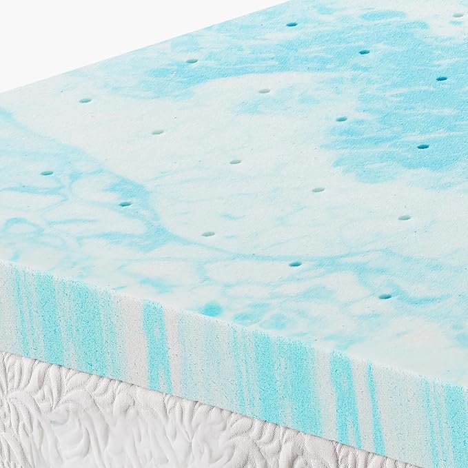 OLIXIS Gel Memory Foam Mattress Topper, Cal King 3 Inch, Cooling Gel Infused - Image 7