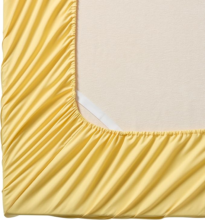 Queen Fitted Sheet Only with Full Elastic & Built in Corner Sheet Straps to - Image 2