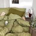 mixinni Vintage Stripes Duvet Cover Set Full by mixinni