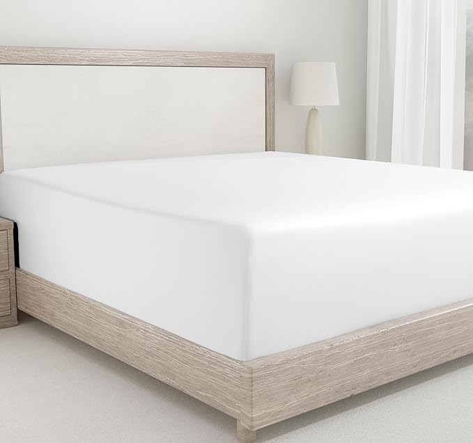 California Design Den Twin Fitted Sheet, Soft 400 Thread Count 100% Cotton by CaliforniaDesignDen