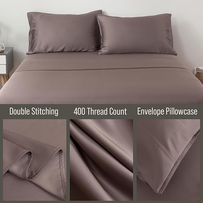 Bella Coterie | Luxury Bamboo Viscose Queen Size Pillowcase Set | 100% - Image 3