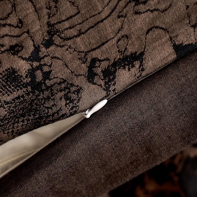 mixinni Duvet Cover Set King, Vintage Opulence Yarn-Dyed Jacquard Double-Layer - Image 7
