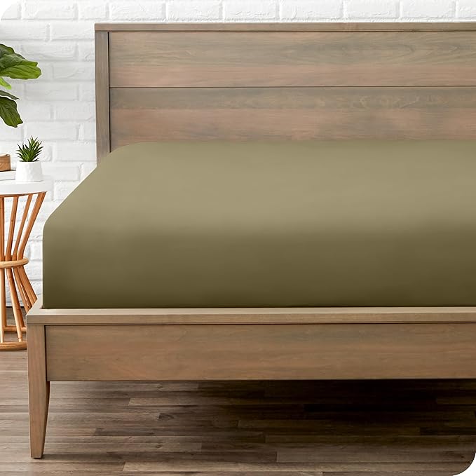 Bare Home Fitted Bottom Sheet Full XL Size by BareHome