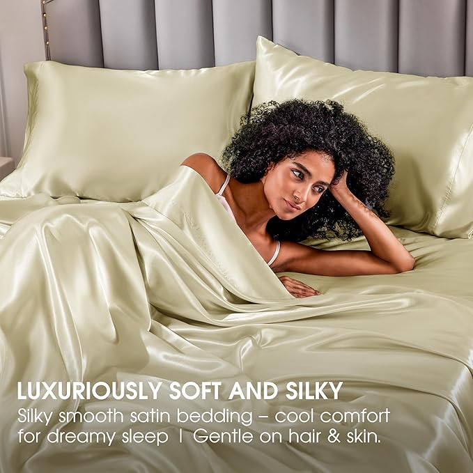 FreshCulture Satin Sheets King Size - Image 6