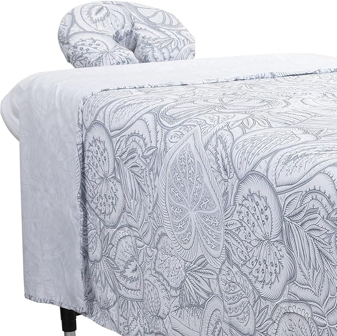 ForPro Premium Designer Microfiber 3-Piece Massage Sheet Set, Island Tranquility by ForProProfessionalCollection