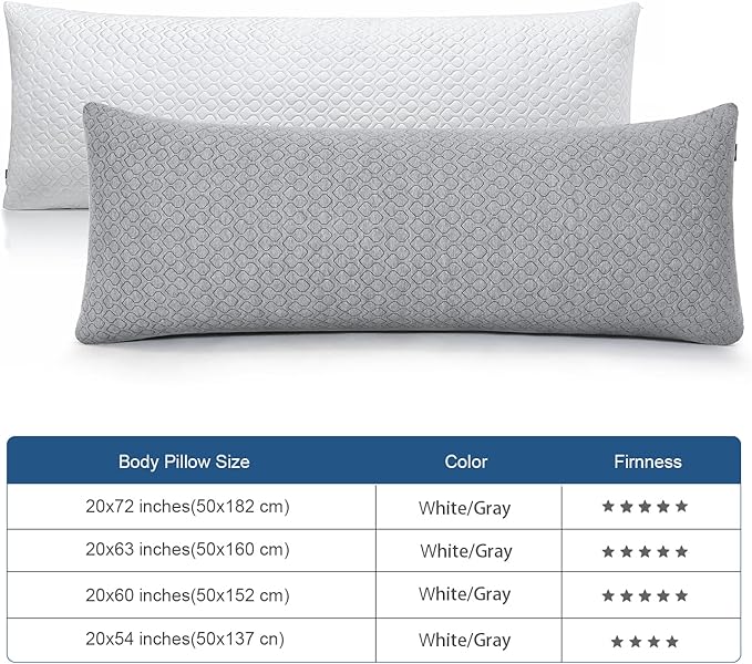 Rainmr Extra Long Body Pillow Cubies Memory Foam 150x50cm – Anime Body Pillow - Image 6