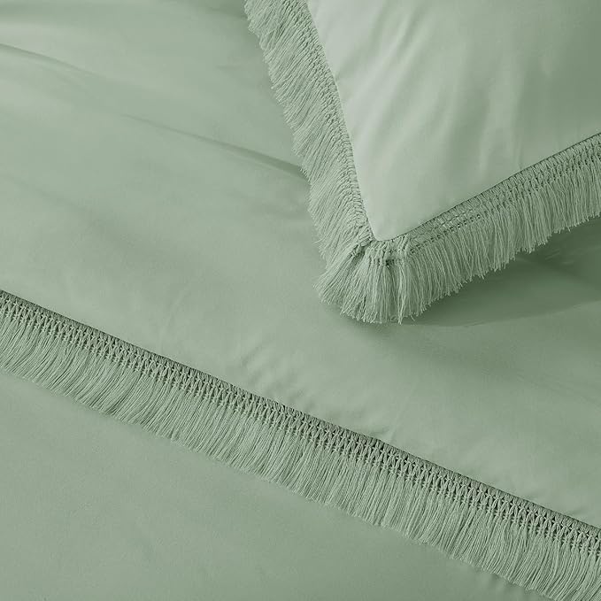 Andency Twin Comforter Set Sage Green, 2 Pieces Kids Comforter Sets - Image 7