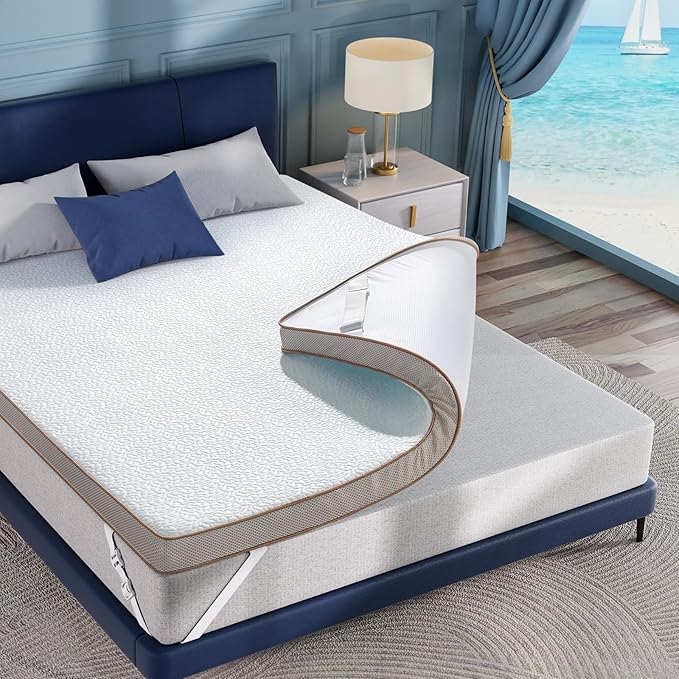 BedStory Cooling Mattress Topper Full Size, 3 Inch Gel Infused Memory Foam - Image 8