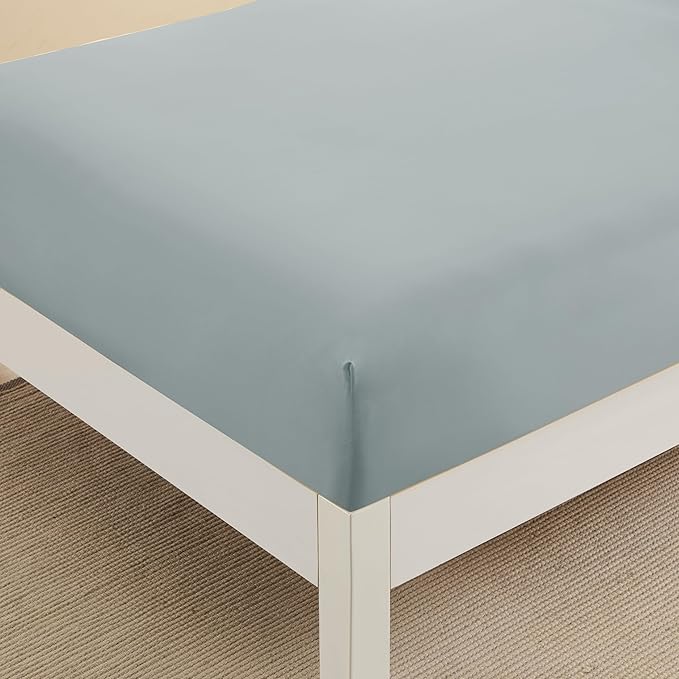 Twin XL Fitted Sheet Only with Full Elastic & Built in Corner Sheet Straps to - Image 2