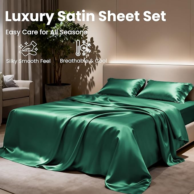 Love's cabin Full Size Satin Sheet Set - Image 8