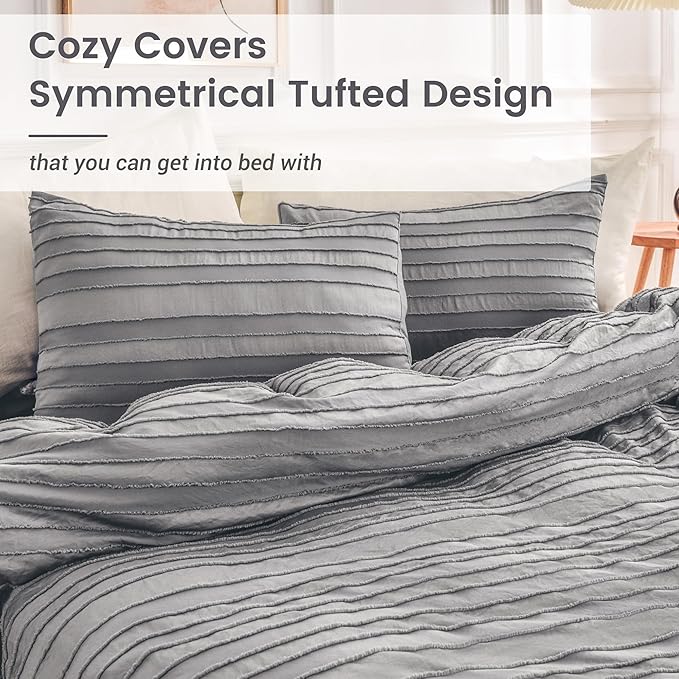 NEXHOME PRO Twin Duvet Cover, Soft and Lightweight 100% Washed Microfiber - Image 9