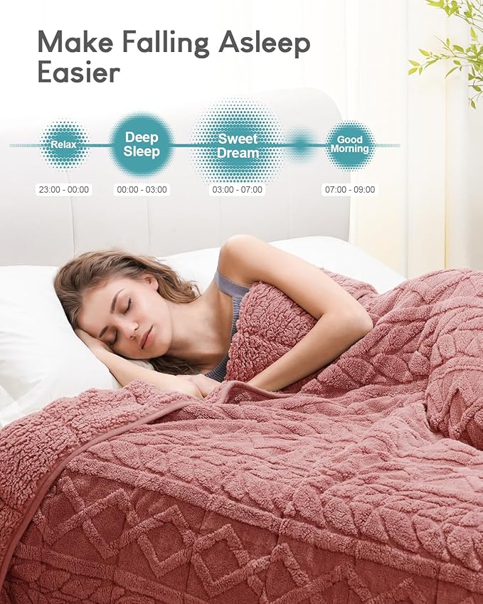 Cottonblue Jacquard Weighted Blanket 15 lbs - Image 2