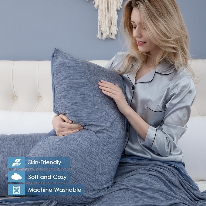 CHOSHOME Cooling Pillow Cases Zipper Pillow Covers Q-Max > 0.45 Zippered - Image 5